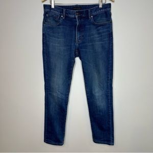 Uniqlo Heattech Slim Fit Jeans in Faded Blue Denim
